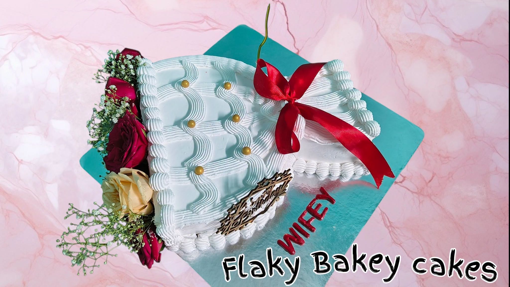 Photo print birthday cake for baby — Flaky Bakey custom cakes, Kolkata